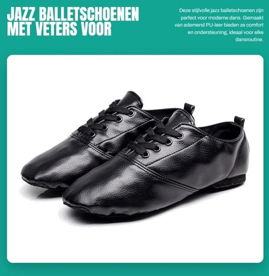 Balletschoenen Comfortabel Dansschoenen Dames PU-leer Antislip Zool Splitzool Perfect voor Ballet Gymnastiek