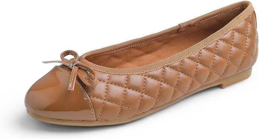 Balletschoenen dames ronde neus soepel leer comfortabel voor dagelijks gebruik SnelShoppen