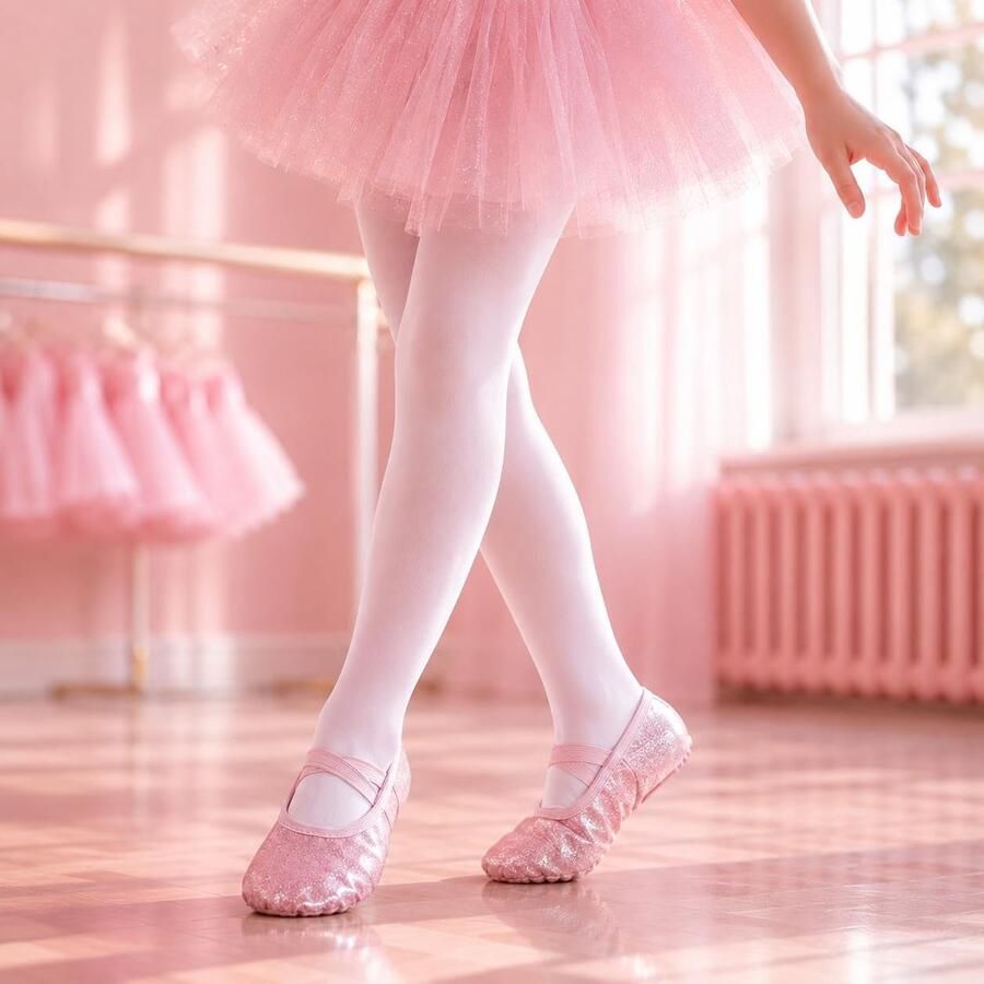 Balletschoenen Glitter Splitzool Leren Zool Dansschoenen Kinderen