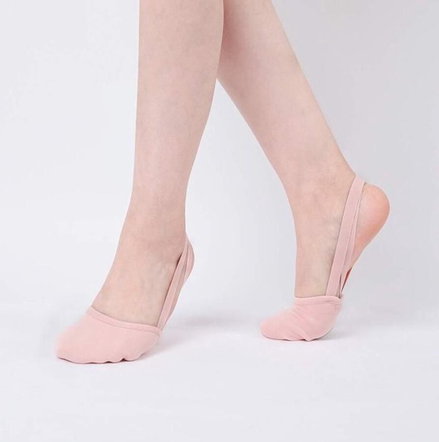 Balletschoenen Halve Zool Jazz Dansschoenen Pirouette Draaischoen Dames Meisjes Elastisch Canvas Antislip Lederen Zool