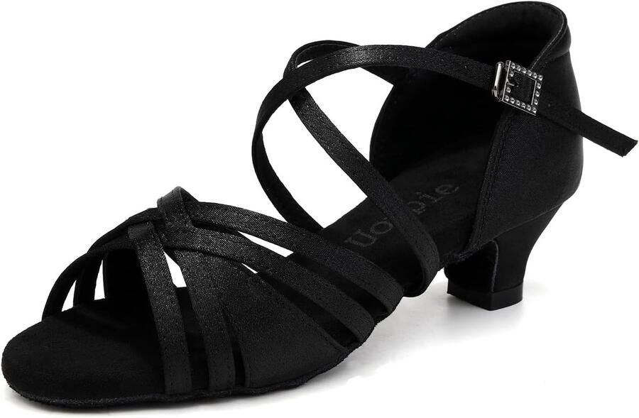 Balletschoenen Kind Hak Satijn Klassieke Dansschoenen