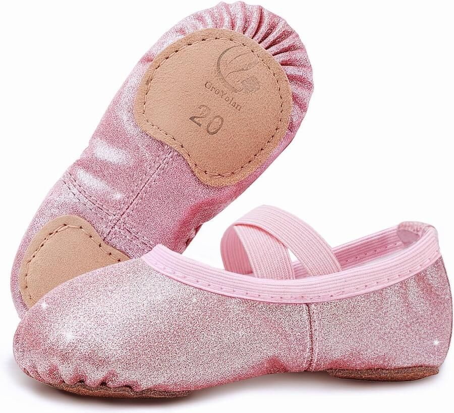 Balletschoenen Meisjes Dansschoenen Gymnastiek Dans Optredens Zachte Flexibele Zool Maten Zwart