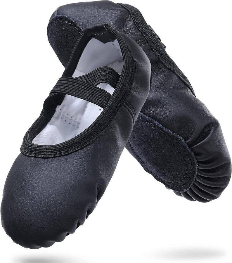 Balletschoenen met Lederen Zool voor Kinderen en Volwassenen Dans- en Gymnastiekschoenen