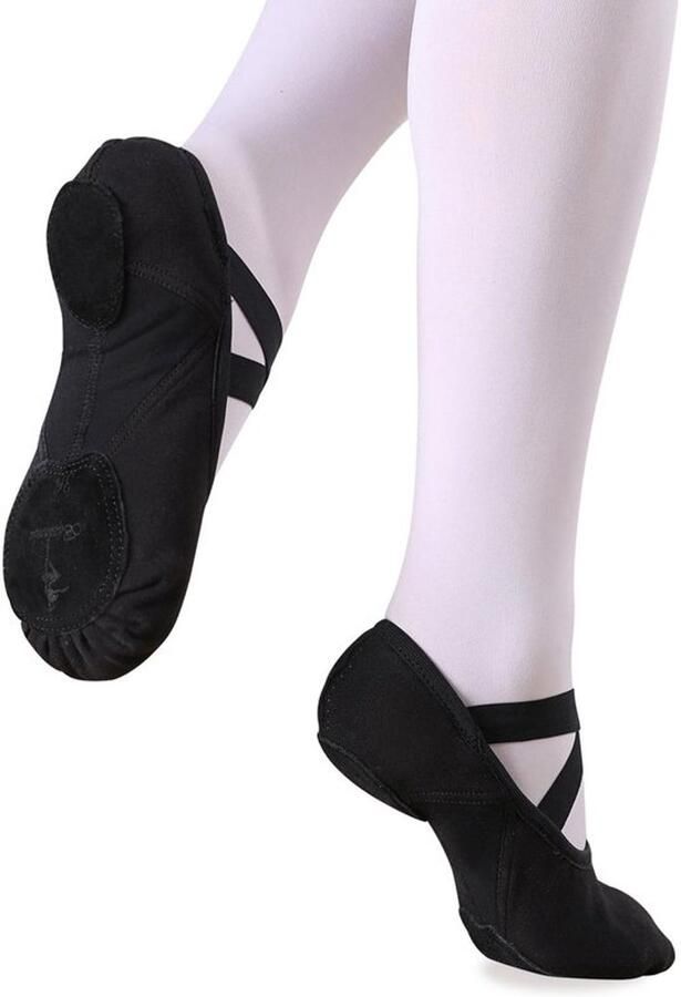 Balletschoenen met splitzool Ballerina's voor meisjes Zeer elastisch Dansschoenen voor peuters kinderen 20 maten Hoog comfort en ademend vermogen