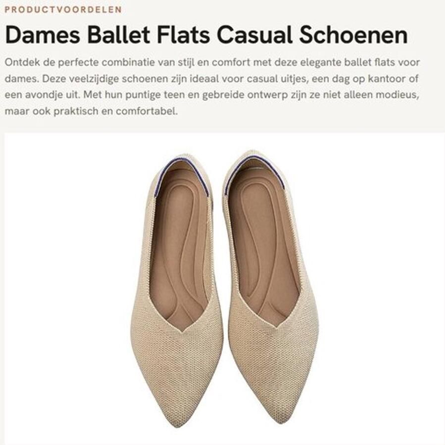 Balletschoenen Puntige Teen Dames Instappers Casual Ballerina's Opvouwbare Flats Comfortabele Schoenen Kleuren Flat Shoes