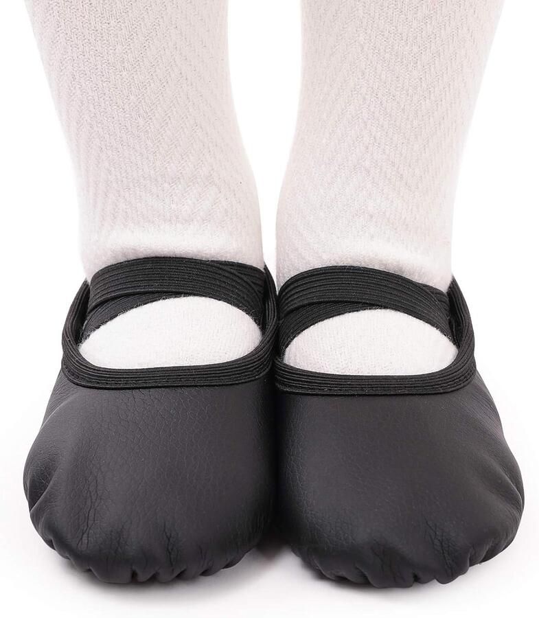 Balletschoenen van leer voor meisjes balletschoenen dansschoenen met hele leren zool voor kinderen dames roze beige zwart