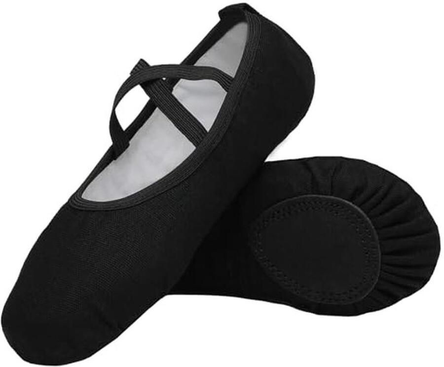 Balletschoenen voor Meisjes en Dames Fitness en Gymnastiek Schoenen in Canvas )