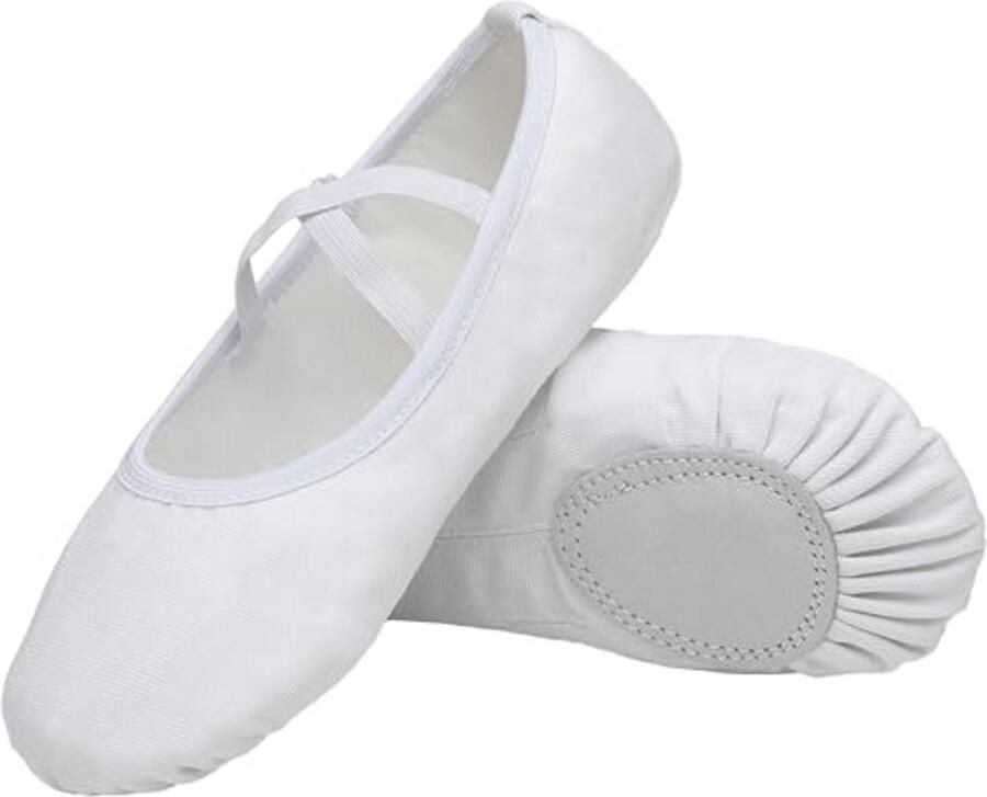 Balletschoenen voor Meisjes en Dames Gymnastiek en Dansschoenen in Canvas