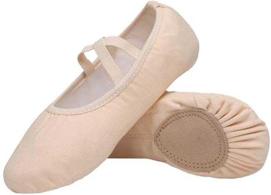 Balletschoenen voor Meisjes en Dames Gymnastiek Schoenen in Canvas voor Kinderen
