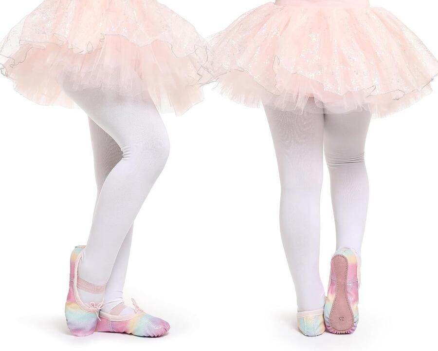 Balletschoenen voor meisjes glitter balletdansschoenen leren dansplaatsen met volledige zool balletdansschoenen voor kinderen peuter voor dansprestaties gymnastiek