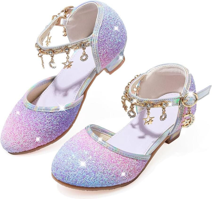 Balletschoenen voor meisjes Glitter Laag model met hak Perfect voor feesten SnelShoppen
