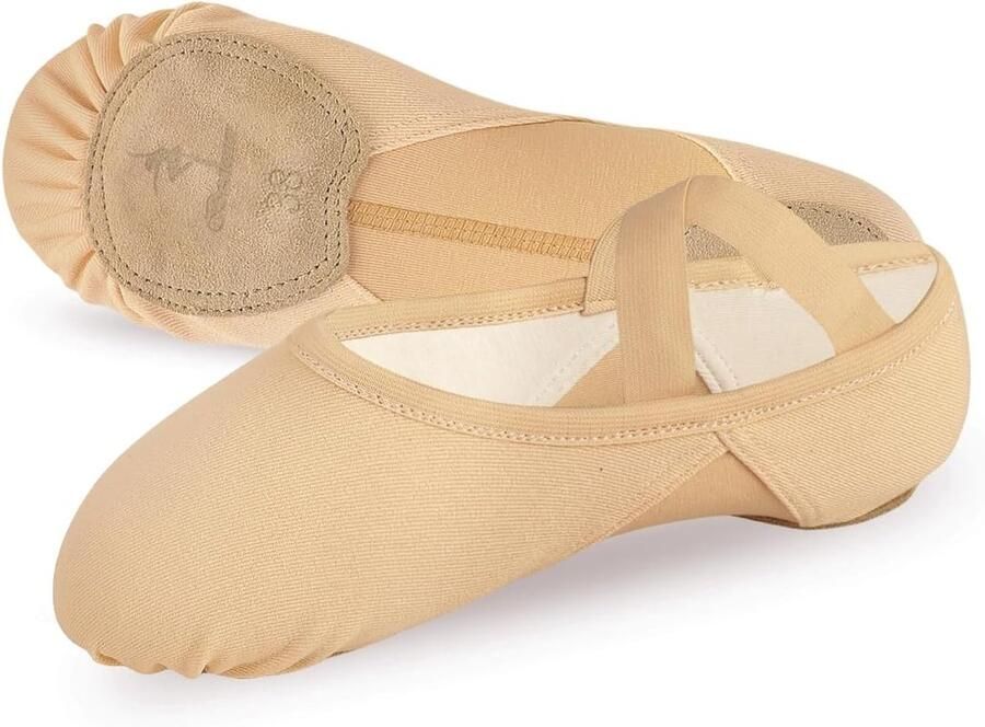 Balletschoenen voor Meisjes Hoge Elasticiteit Gesplitste Zool Geschikt voor Peuters en Kinderen