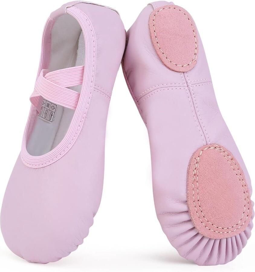 Balletschoenen voor Meisjes Leer Balletschoenen voor Gesplitste Zool Dansschoenen voor Kinderen en Volwassenen