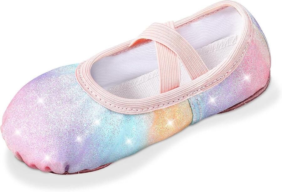 Balletschoenen meisjes peuter glitters gesplitste zool perfect voor danslessen ShopVlot