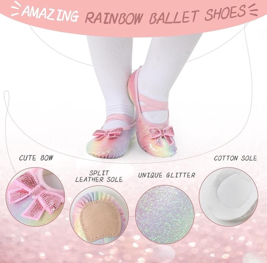 Balletschoenen voor meisjes peuters kinderen balletschoenen