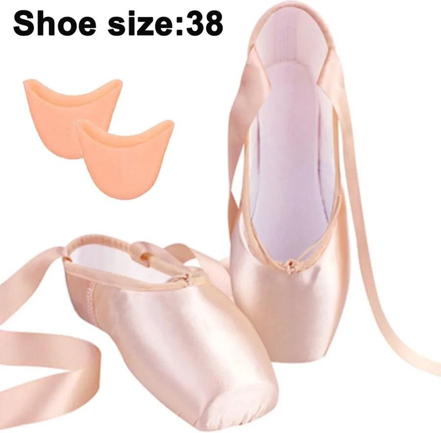 Balletspitzen balletschoenen Geschikt voor meisjes dames Geschikt voor teenbeschermers huidskleur
