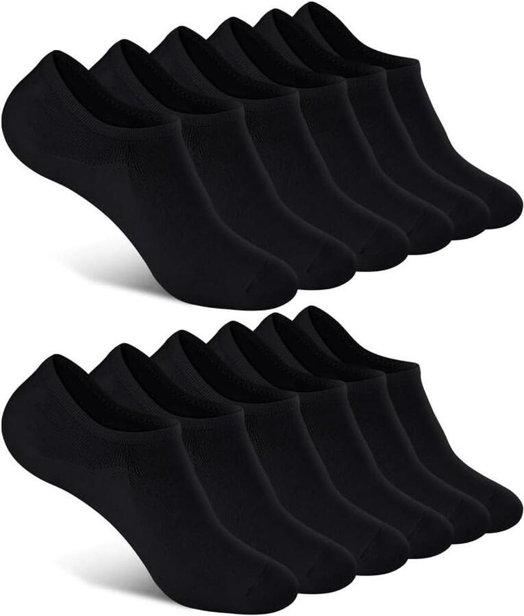 Bamboe Sneaker Sokken 6 Paar Ankle Sokken Onzichtbare Liner Sokken voor en Ideaal voor Sneakers en Sportactiviteiten
