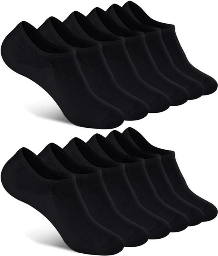 Bamboe Sneaker Sokken 6 Paar Ankle Sokken Onzichtbare Liner Sokken voor en Ideaal voor Sneakers en Sportactiviteiten