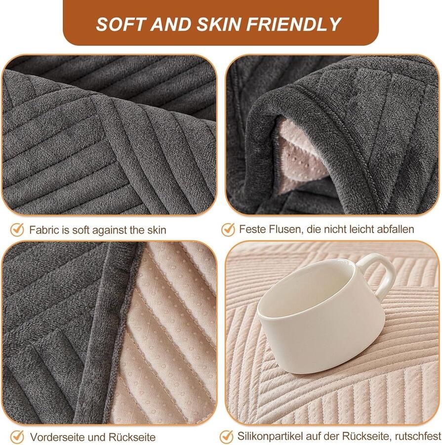 Antislip bankhoes sofadekbed bankbescherming 1 2 3 4-zits L-vorm nieuw universeel antislip bankovertrek solide gestructureerde ultra stretch bankovertrek voor de woonkamer