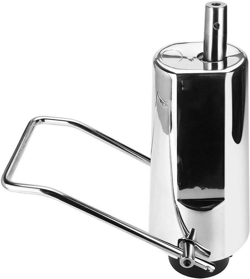 Barber Chair Hydraulic Pump Adjustable Hydraulic Pump Silver 4 Bolt Cartridge Hydraulic Pump Maximum Load Capacity 200 kg Chair Hydraulic Pump for Hairdresser
