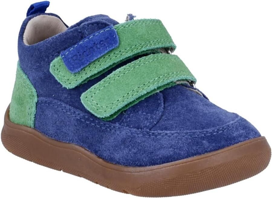 Barefoot jongensschoen met klittenband brede voorvoet en flexibele zool