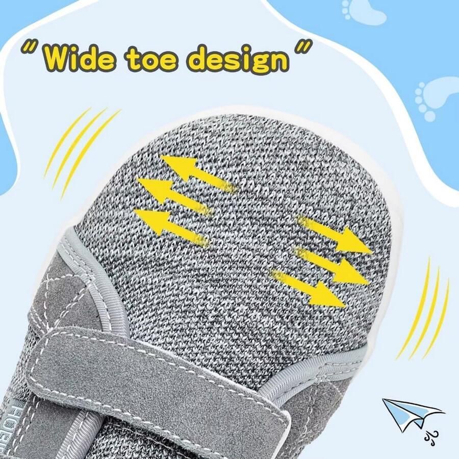 Brede Kinderschoenen Barefoot voor en Trail Running en Wandelen