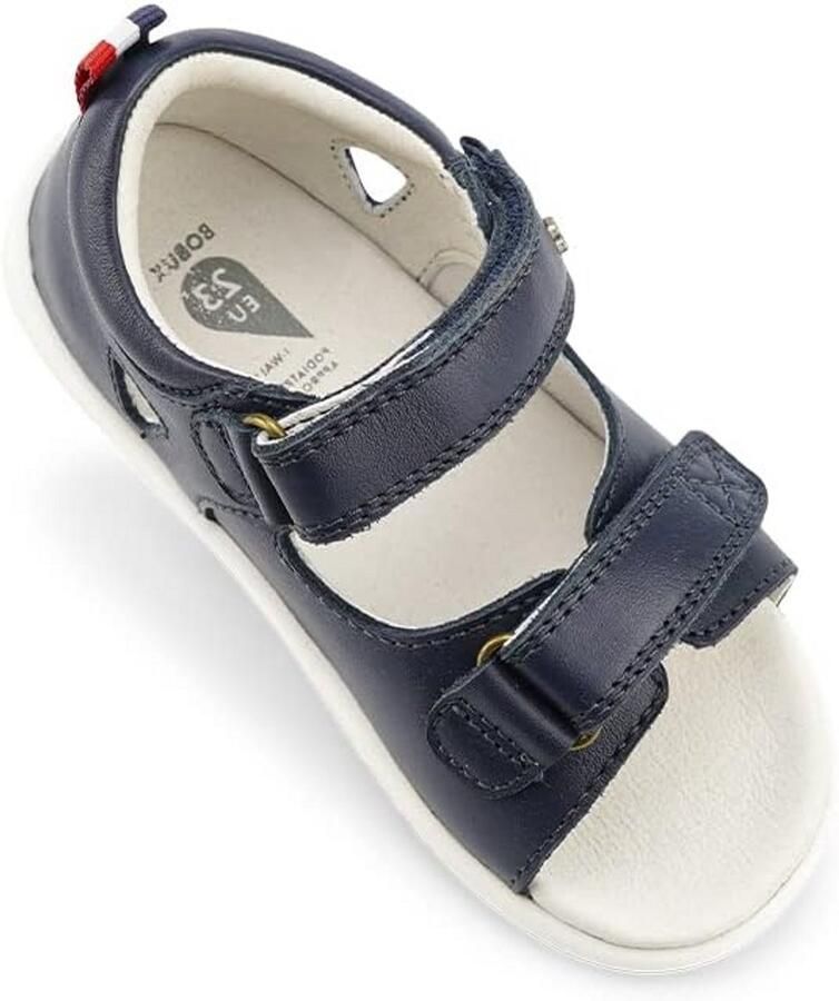 Barefoot Sandalen Leer Kinderen met Dubbele Klittenband Flexibel & Sneldrogend