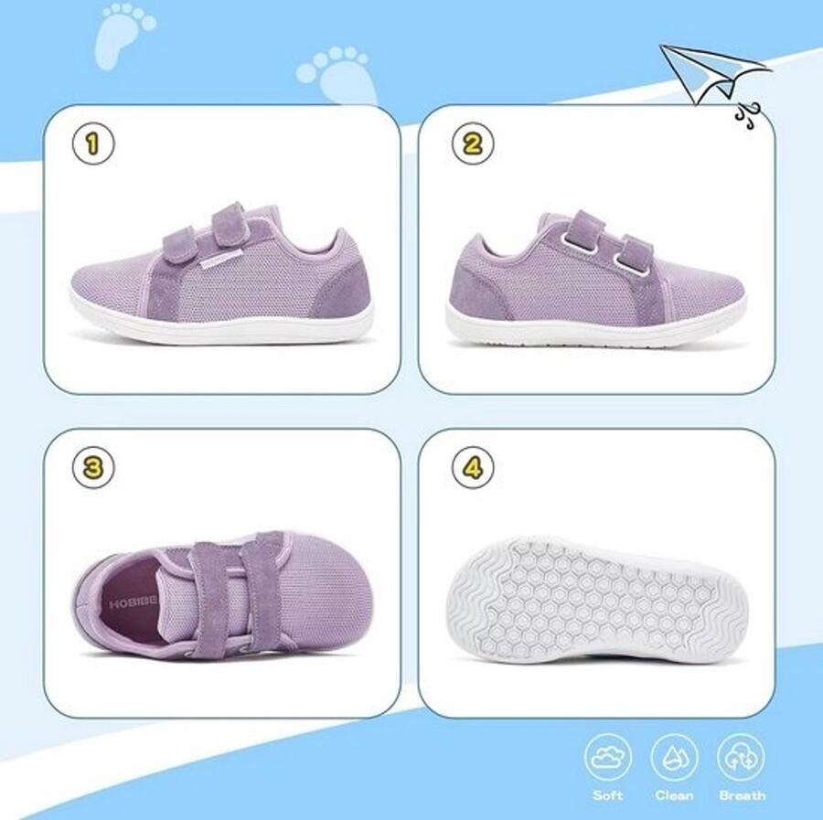 Barefoot Schoenen Kinderen Brede en Flexibele Sneakers voor en