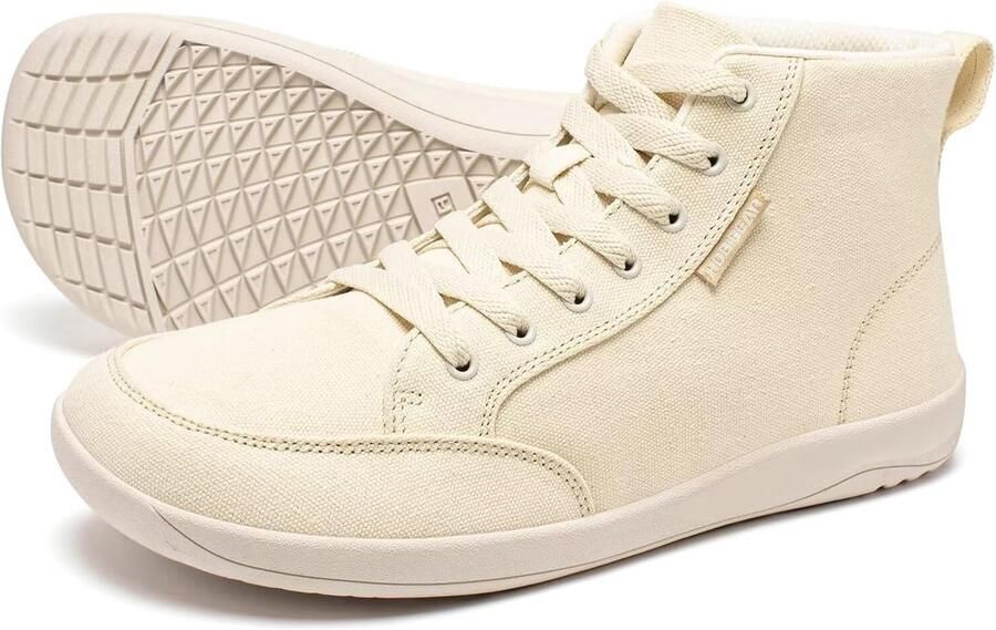 Barefoot schoenen unisex brede teen box hoge canvas sneakers comfortabele trailschoenen ShopVlot