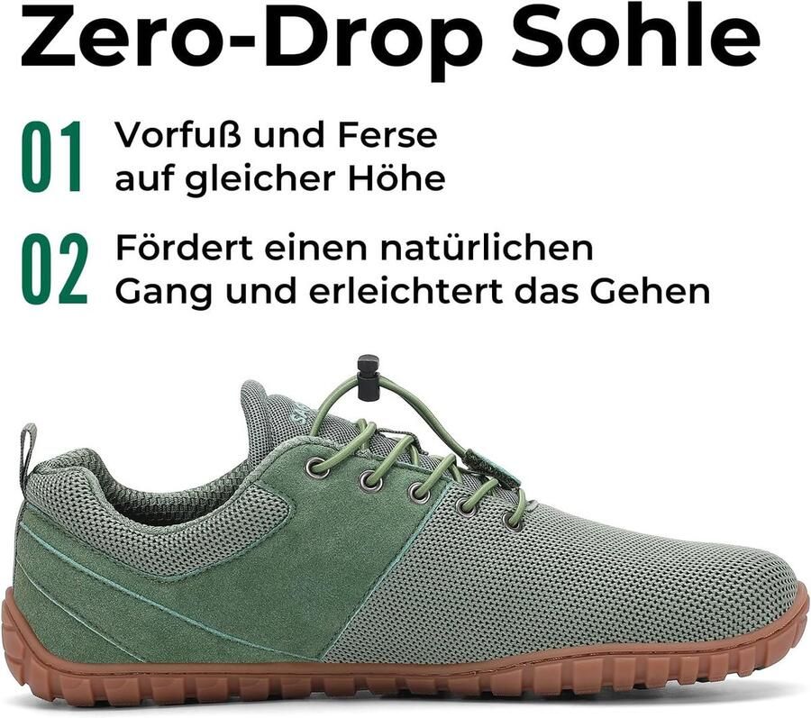 Barefoot-schoenen voor en minimalistische barefoot sneaker met brede teenbox voor dagelijks gebruik training wandelen reizen