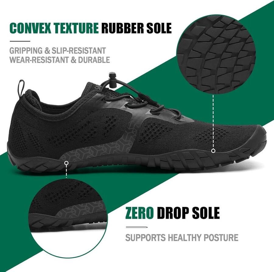 Barefoot Schoenen voor nen en Ade d Anti-slip Ruime Teenruimte