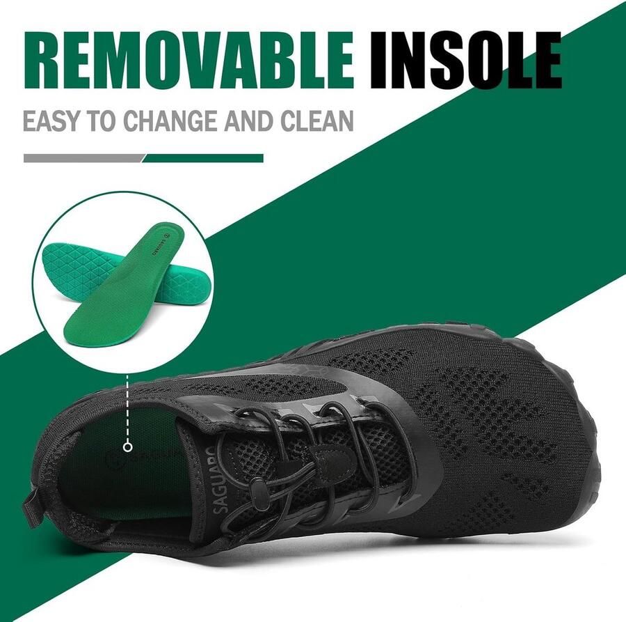 Barefoot Schoenen voor nen en Ade d Anti-slip Ruime Teenruimte