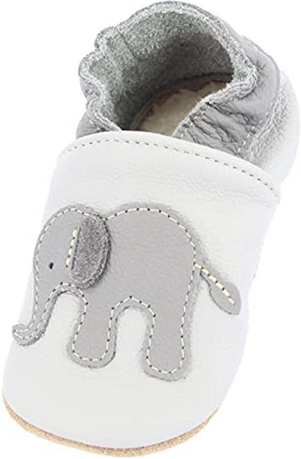 Zachte Pantoffels voor Uniseks Baby Antislip Rundleer Schoenen