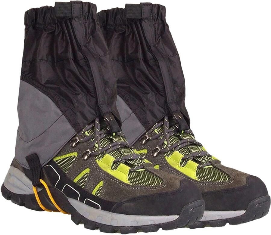 Been Kappen Schoenhoezen Buiten Activiteiten Waterdicht Nylon Hoog Zwart