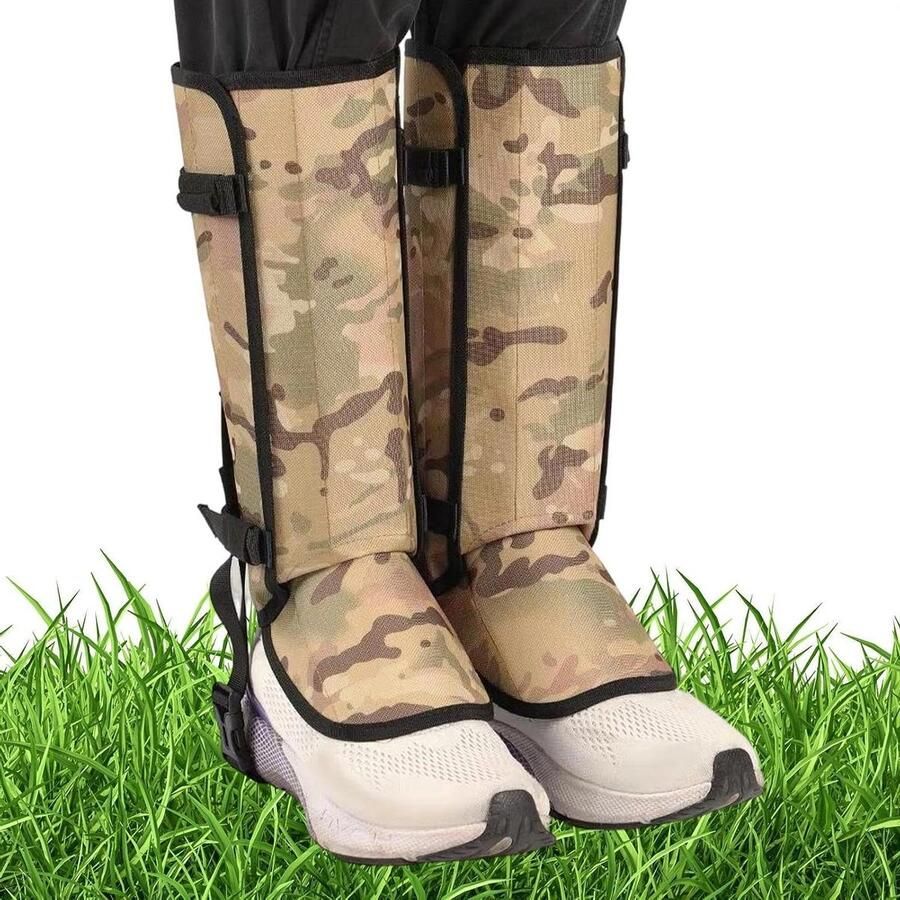Beenbeschermers Gaiters Slang Outdoor Bescherming Waterdichte Oxford-stof 50 x Zwart