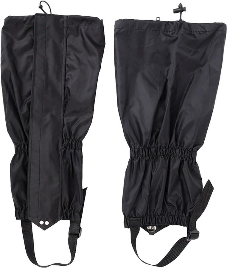 Beenbeschermers Mannen Slobkousen Outdoor Bescherming Wandelen Waterdicht Gladde Rits Hoogte Zwart