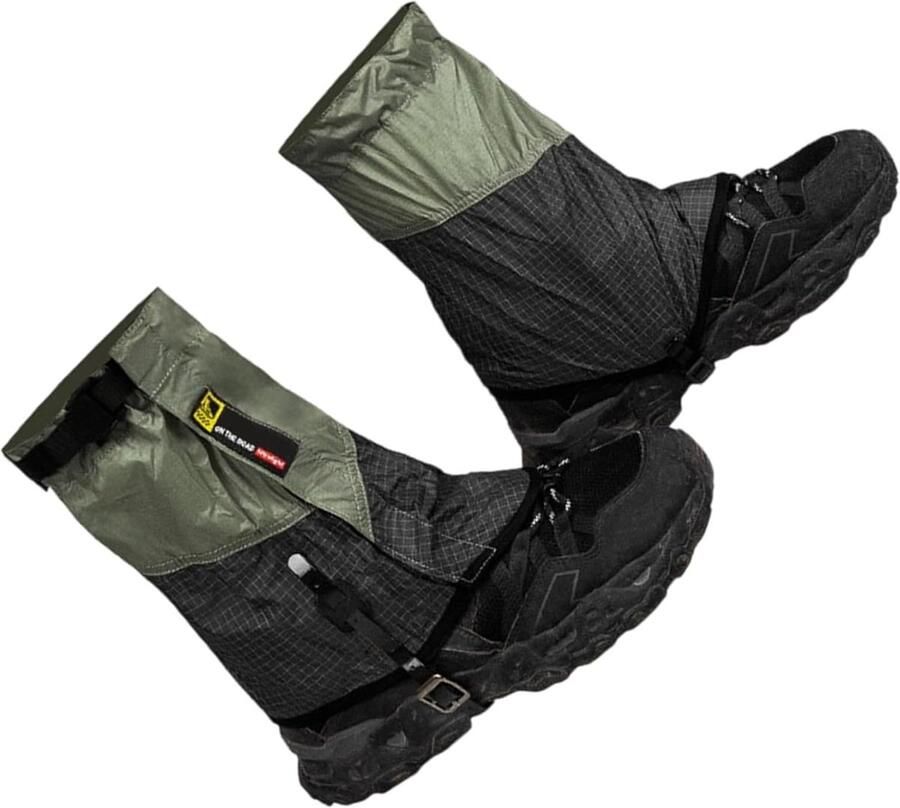 Beenbeschermers Sneeuw Waterdichte Gaiters Buitenactiviteiten Outdoor Metalen Haak 15x Zwart