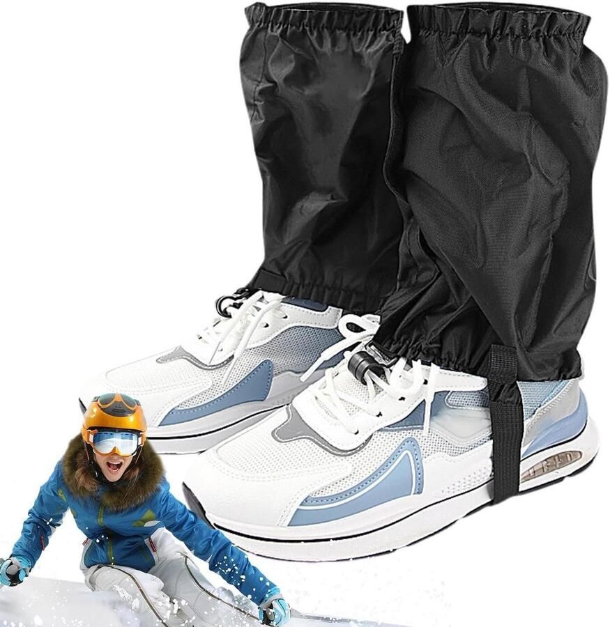 Beenbeschermers Wandelen Outdoor Gaiters Bescherming Buitenactiviteiten Waterdicht Slijtvast Lengte Zwart