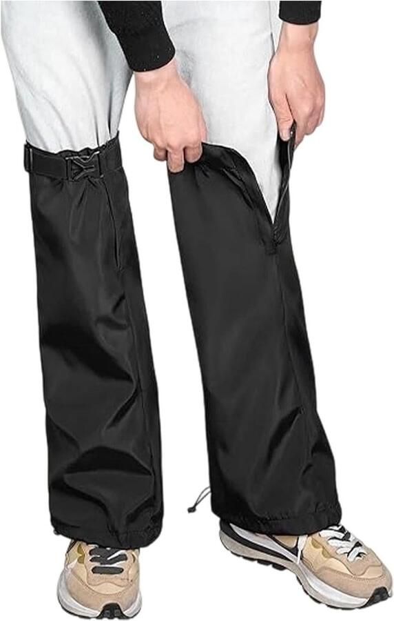 Beenbeschermers Waterdichte Gaiters Outdoor Activiteiten Verstelbare Pasvorm Lengte Zwart