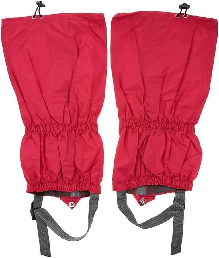 Beenkappen Gamaschen Beenwarmers Beschermers Buitenactiviteiten Bescherming Waterdicht Ademend Lengte Rood