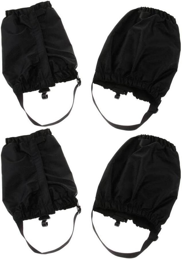 Beenkappen Outdoor Sneeuwkappen Schoenen Wandelen Bescher Waterdicht Oxford Doek Hoog Zwart