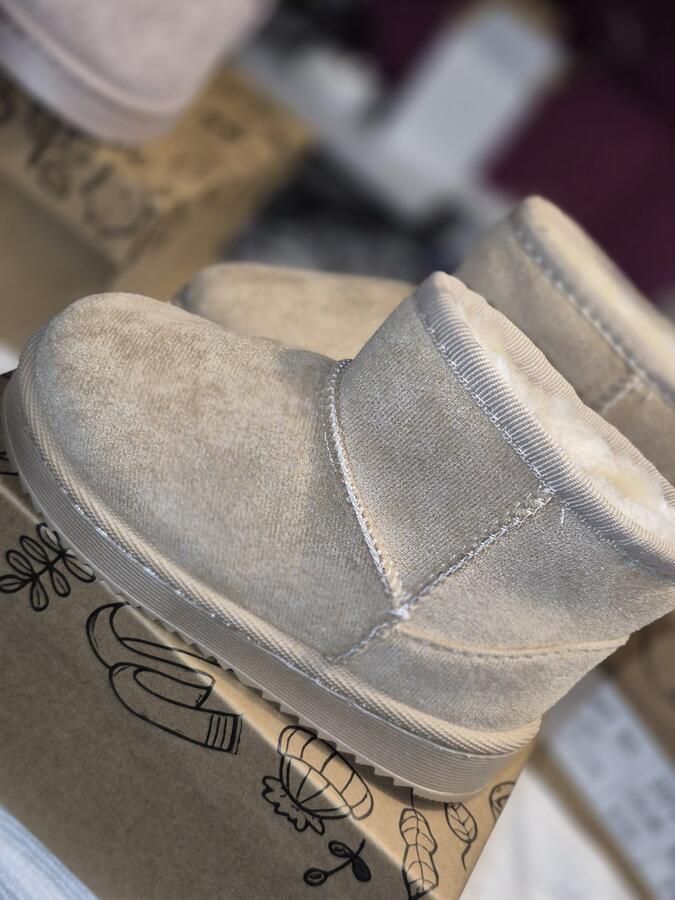 Camel winterboots met bloemetjes - Foto 2