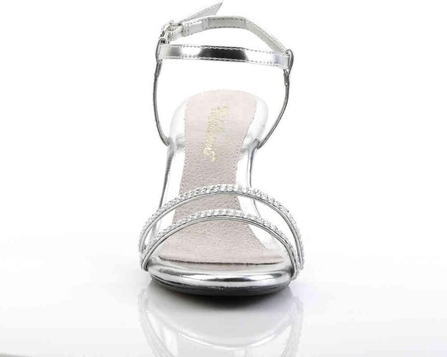 Merkloos Sans marque Sandaal met enkelband 44 Shoes BELLE 316 Zilverkleurig