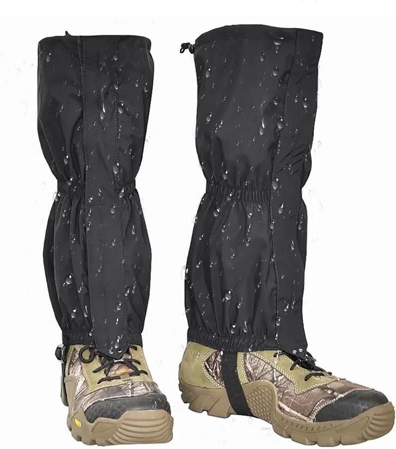 Bescher de Beenkappen Wandel Gaiters Outdoor Activiteiten Waterdicht Ade d Maat XL Zwart