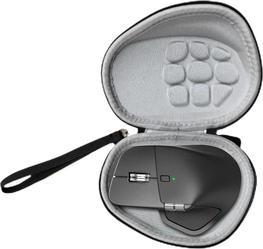 Beschermhoes compatibel met Logitech MX Master 3 en MX Master 4 schokbestendige verpakking voor maximale bescherming in tas of rugzak functioneel design in zwart