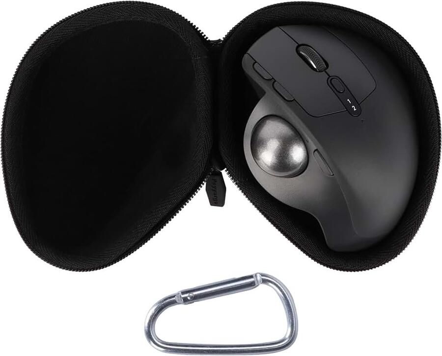 Beschermhoes compatibel met MX Ergo M575S S MX Ergo M575 Advanced Trackball Mouse Lichtgewicht dragen veilige opslag handige rits zachte binnenkant