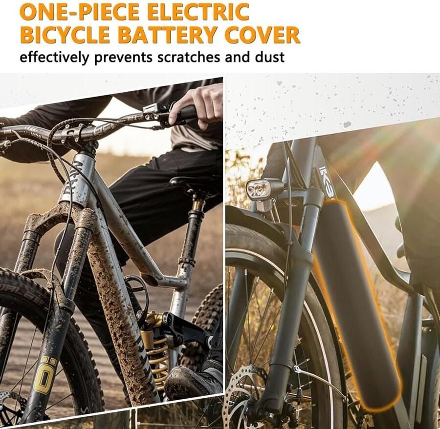 Beschermhoes voor elektrische fiets-accu slang 28- robuust frame bescherming tegen kou en stof krassen voor MTB en e-bike fietsendrager en transport - Foto 2