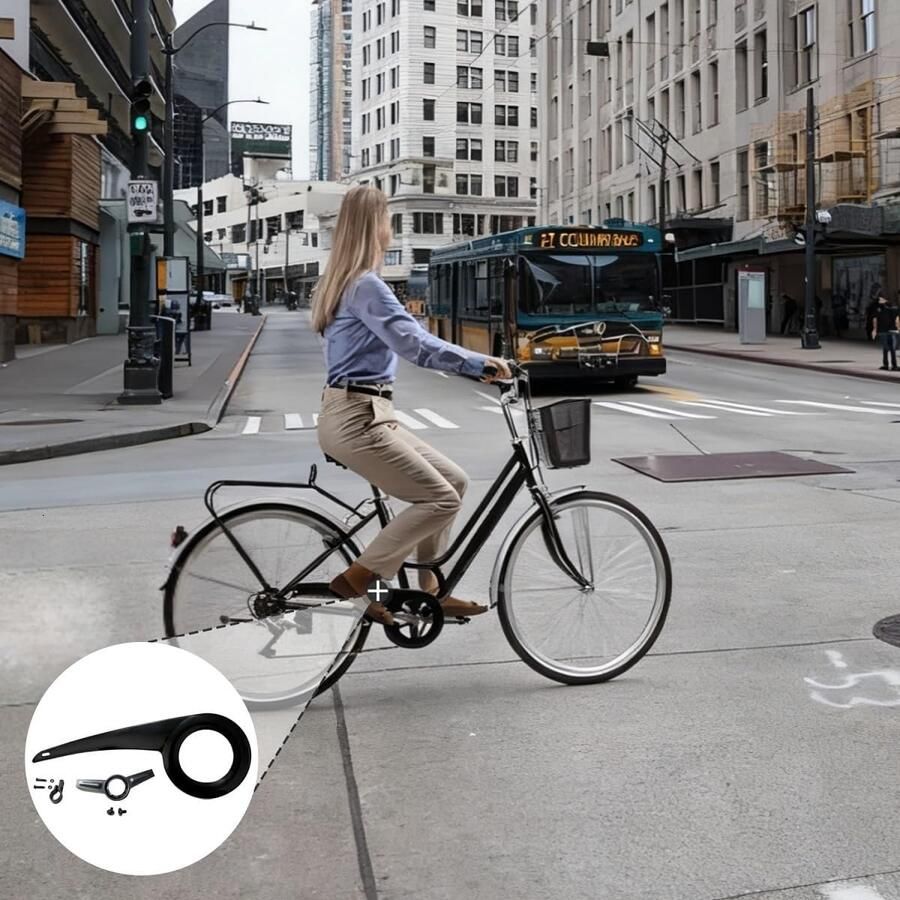 Beschermhoes voor fietskettingen kettingkast tandwielbescherming beschermingsaccessoires voor fietsen van 32-38T milieuvriendelijk PP-kunststof x