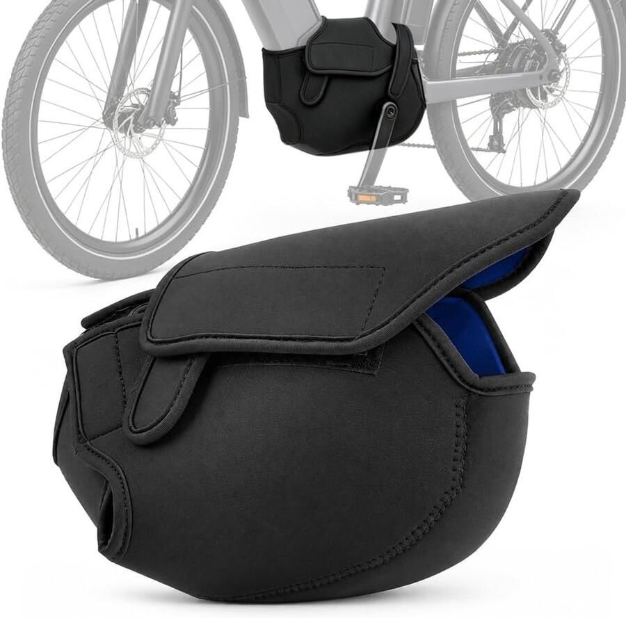Beschermhoes voor middenmotor voor elektrische fiets waterdicht neopreen voor middenmotor fietsendrager transportbescherming