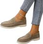 Bij Avoir Dames Loafers Dames schoenen Loafers yacht Instappers Dames Khaki - Thumbnail 1